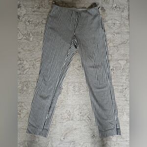 a new day Black and White Striped Ankle Pants.